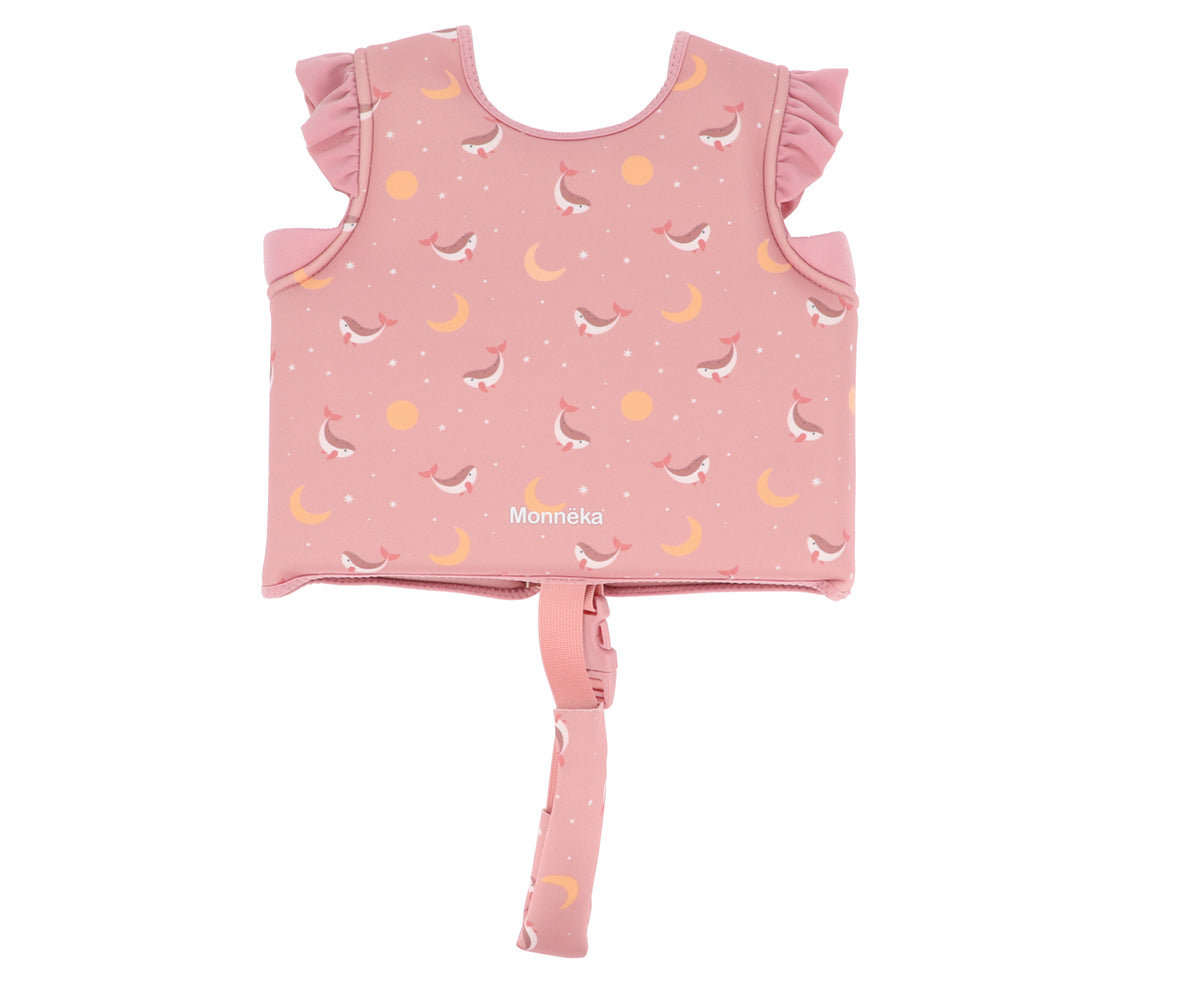 Chaleco Flotador Aprendizaje Monnëka Tutete - Whale Pink