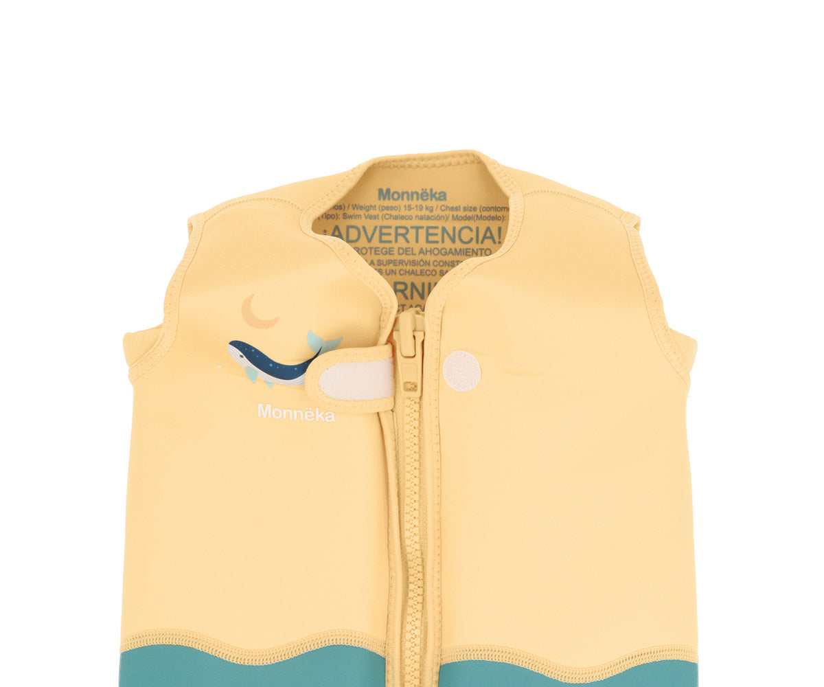 Chaleco Flotador Aprendizaje Monnëka Tutete - Whale Teal