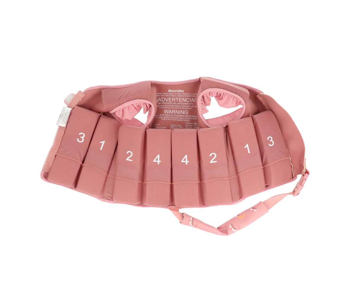 Chaleco Flotador Aprendizaje Monnëka Tutete - Whale Pink