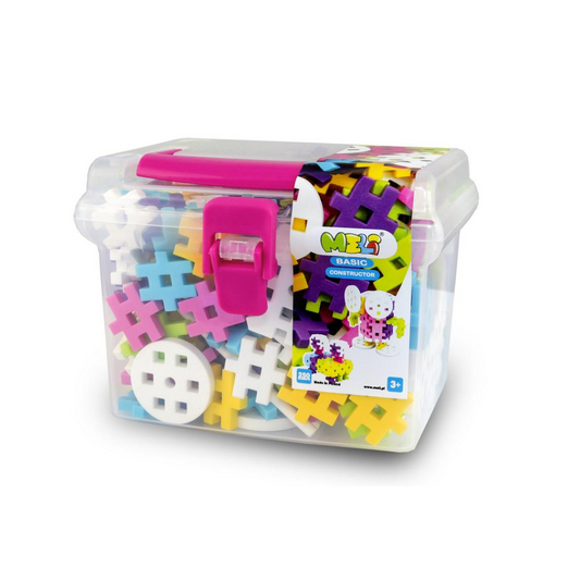 Bloques Meli Basic Constructor Pastel Travel Box 250 piezas