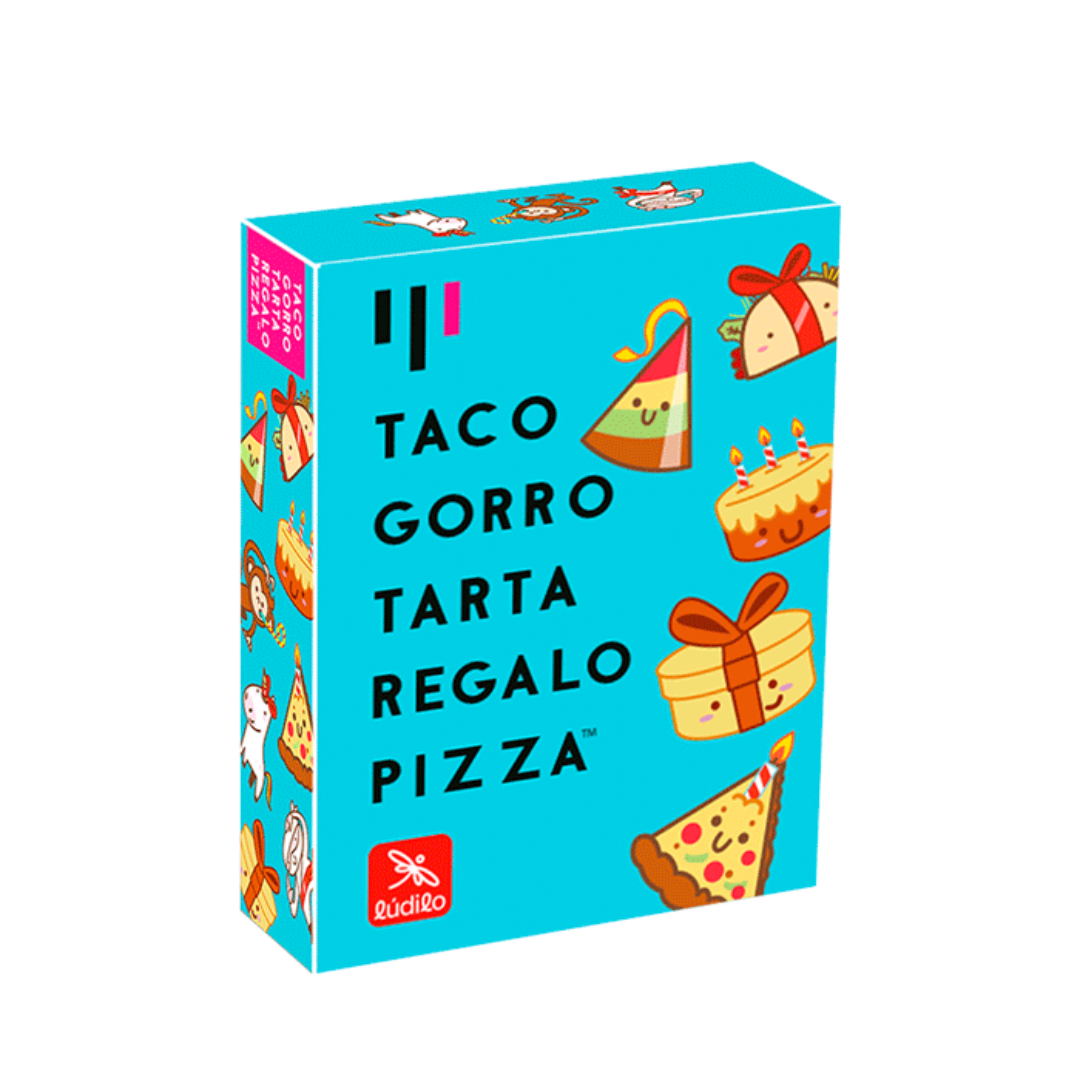 Taco, gorro, tarta, regalo, pizza - Lúdilo