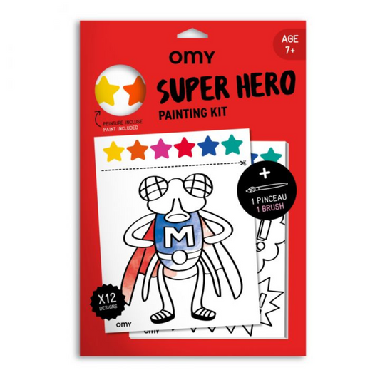 Kit de pintura al agua Super Hero Omy