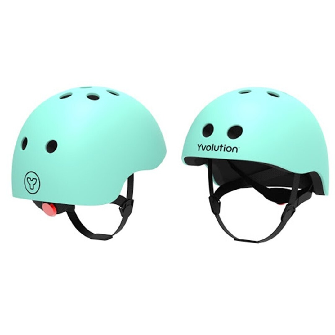 Casco Yvolution Verde Pastel