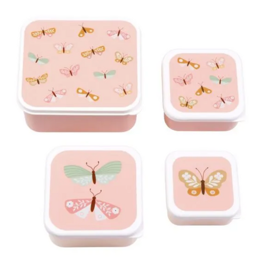 Set cajas almuerzo A Little Lovely Company Butterflies