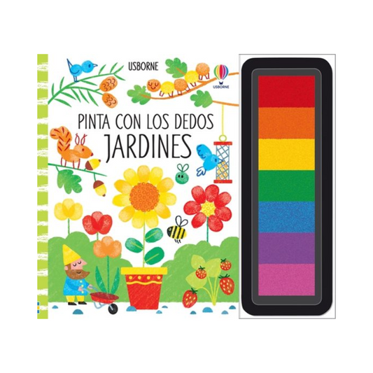 Pinta con los dedos: Jardines