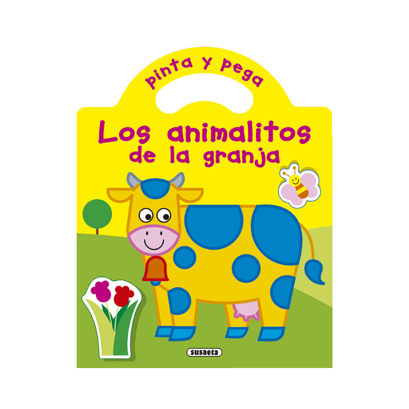 Pinta y Pega los animalitos de la Granja