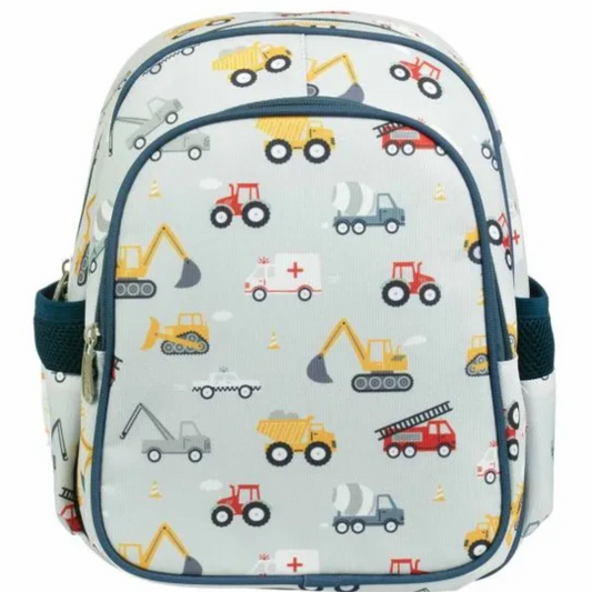 Mochila con bolsillo térmico - A Little Lovely Company Vehículos
