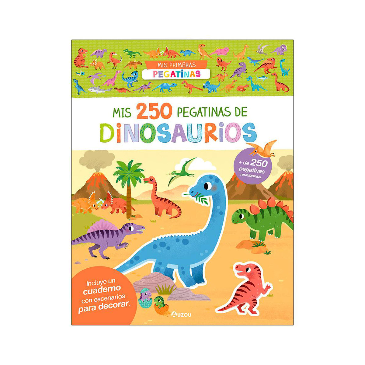 Mis 250 pegatinas de dinosaurios