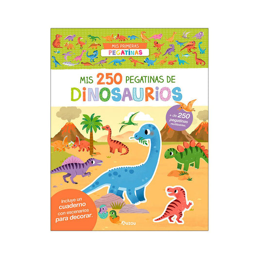 Mis 250 pegatinas de dinosaurios