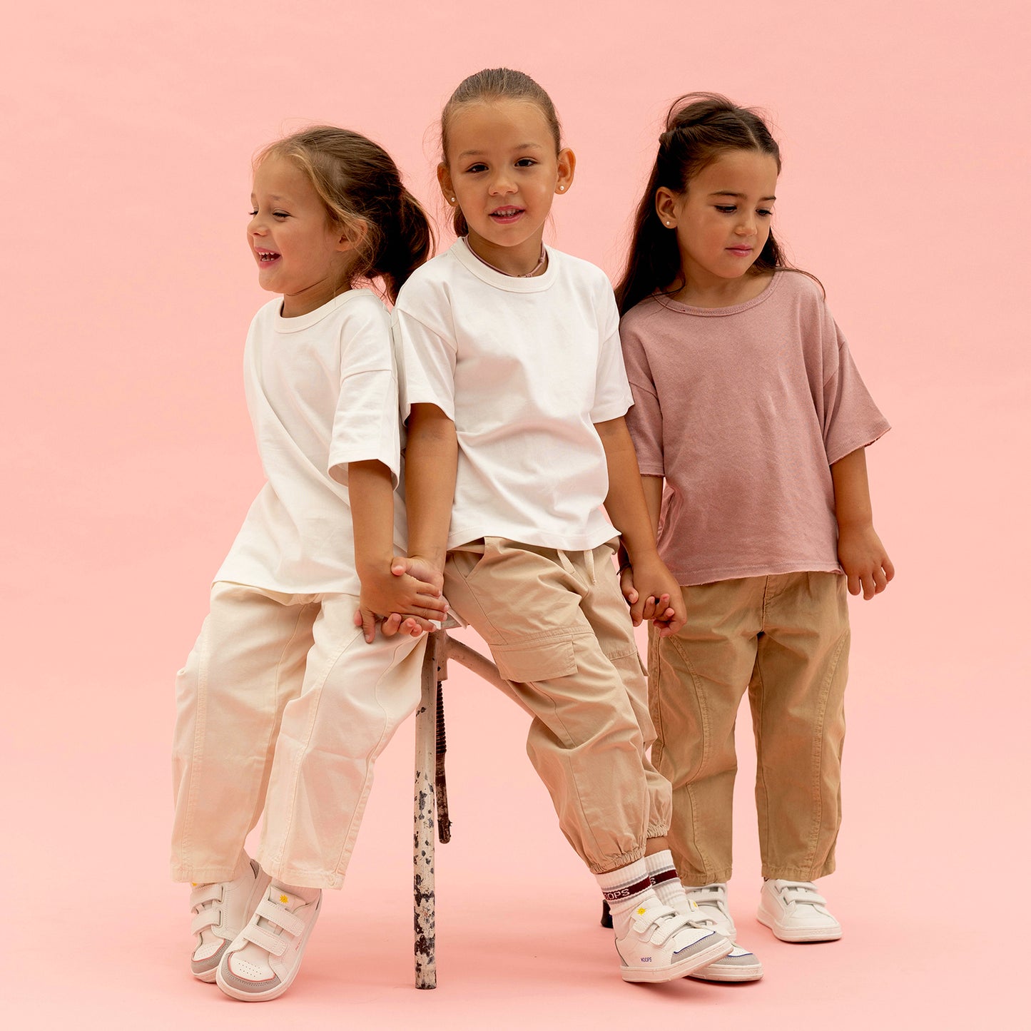 Deportivas Kids Koops - Rafi Blanco Rosa