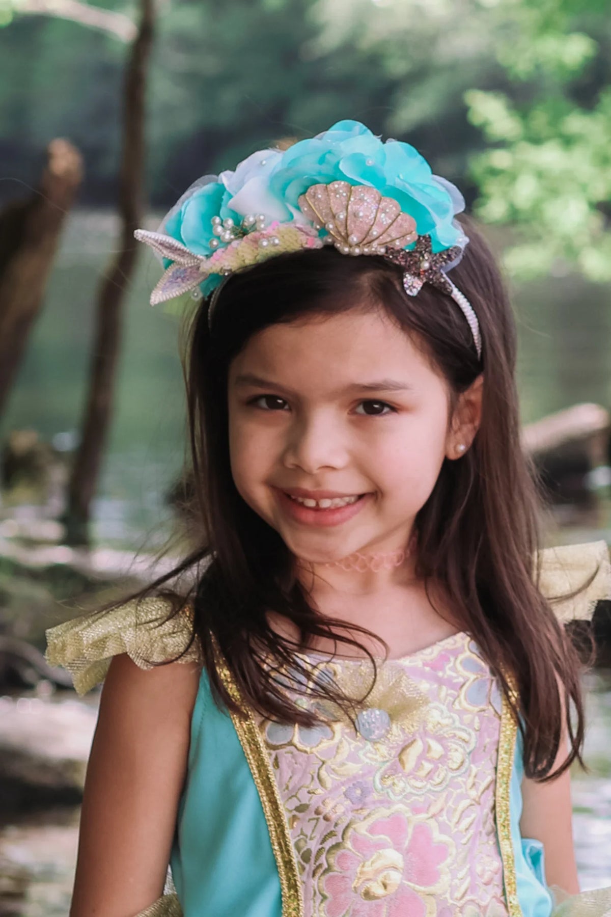 Accesorio de pelo - Diadema Sirena Teal  - Great Pretenders