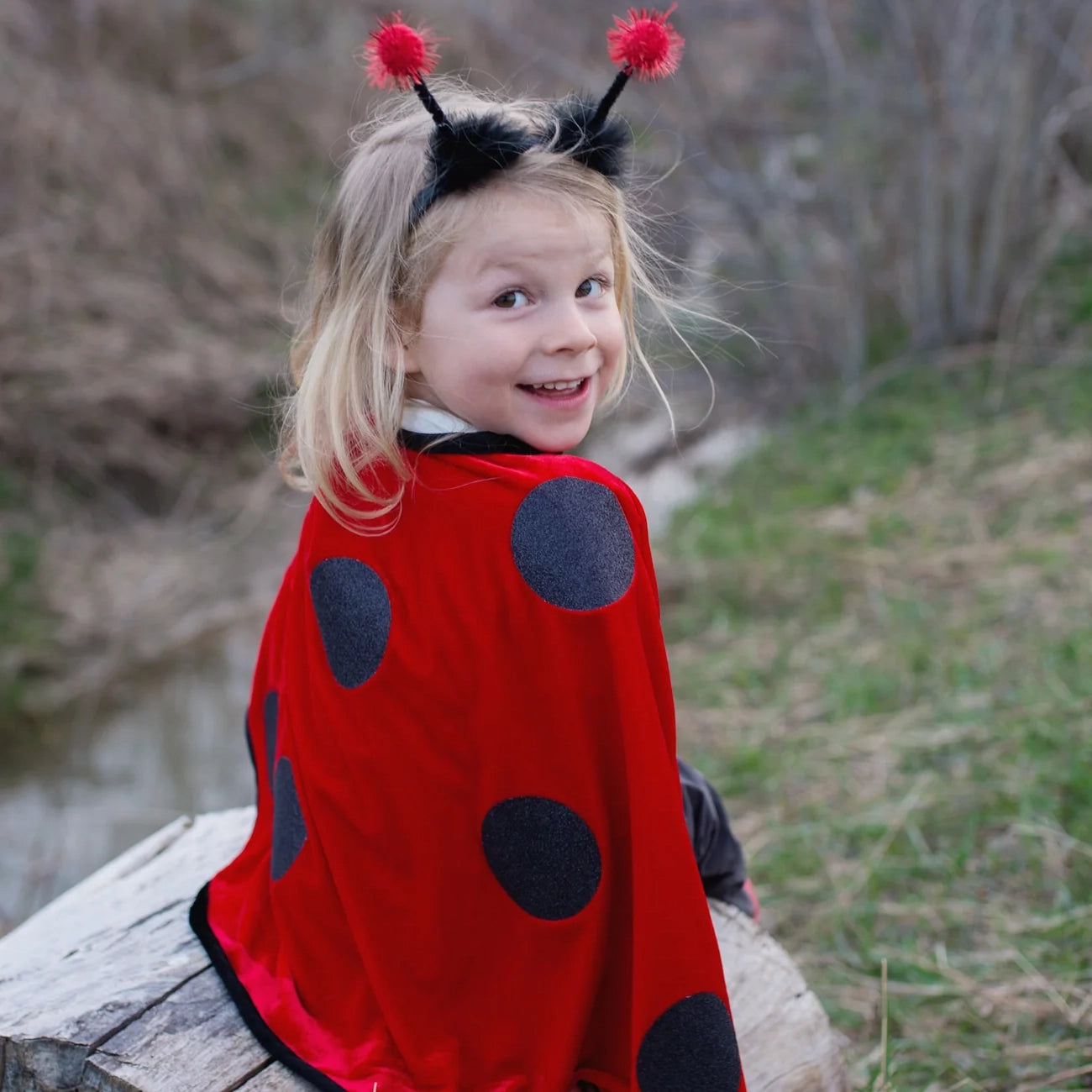 Disfraz capa mariquita con antenas - Great Pretenders