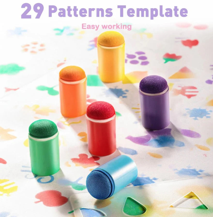 Libro creativo con pintura Jar Meló - FINGERTIP STAMP FUN