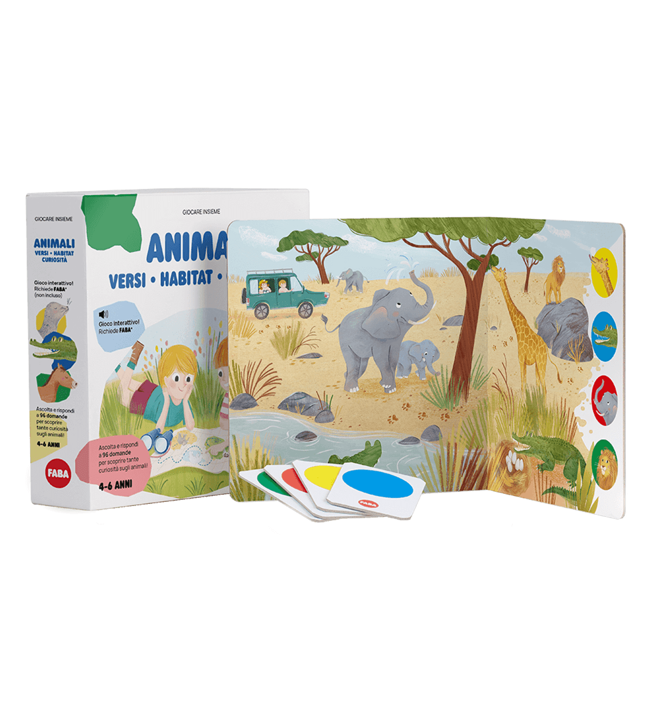 Juego interactivo, Animales: sonidos, hábitats, curiosidades -FABA-