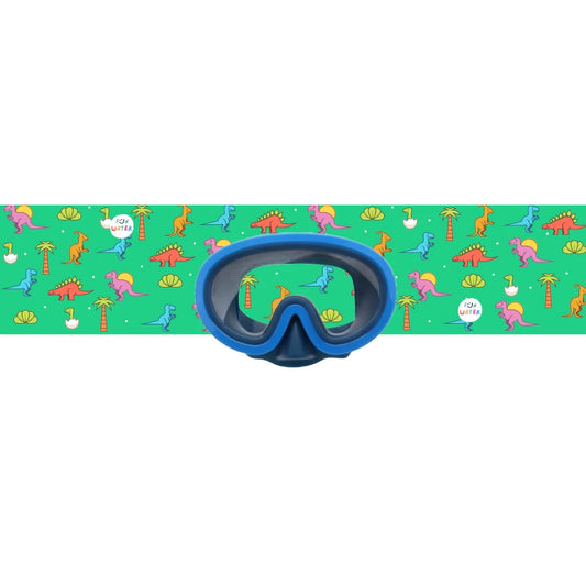 Gafas de Buceo con turbante Fun Water - JuniorMask Azul / Dinos