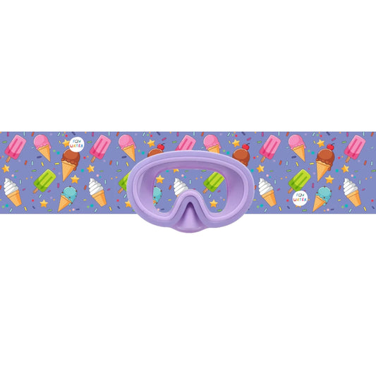 Gafas de Buceo con turbante Fun Water - JuniorMask Morada / Helados