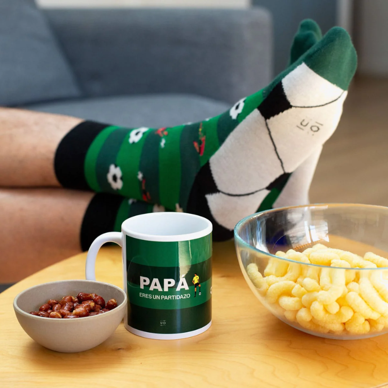 Kit Taza + Calcetines "Papá, tú si que eres un partidazo"