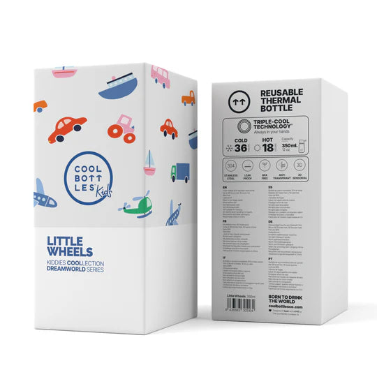 Botella térmica 350ml Cool Bottles - Kiddies Little Wheels