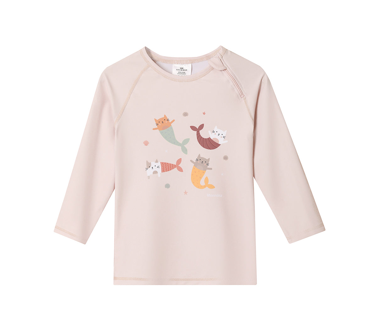 Camiseta Protección Solar manga larga Monnëka Tutete - Mermaid Cats