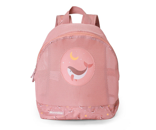 Mochila Playa Infantil Antiarena Monnëka Tutete - Whale Pink