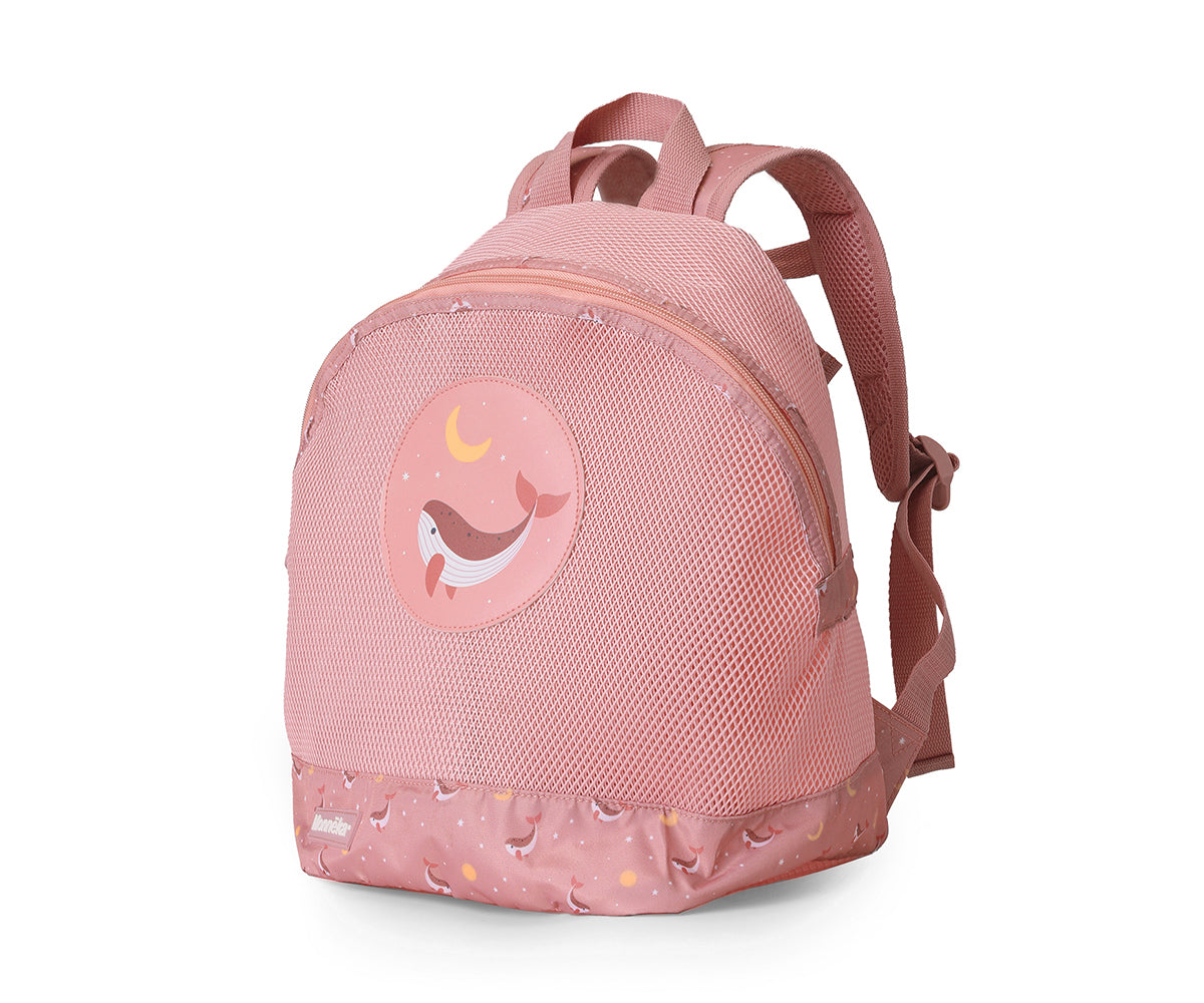 Mochila Playa Infantil Antiarena Monnëka Tutete - Whale Pink