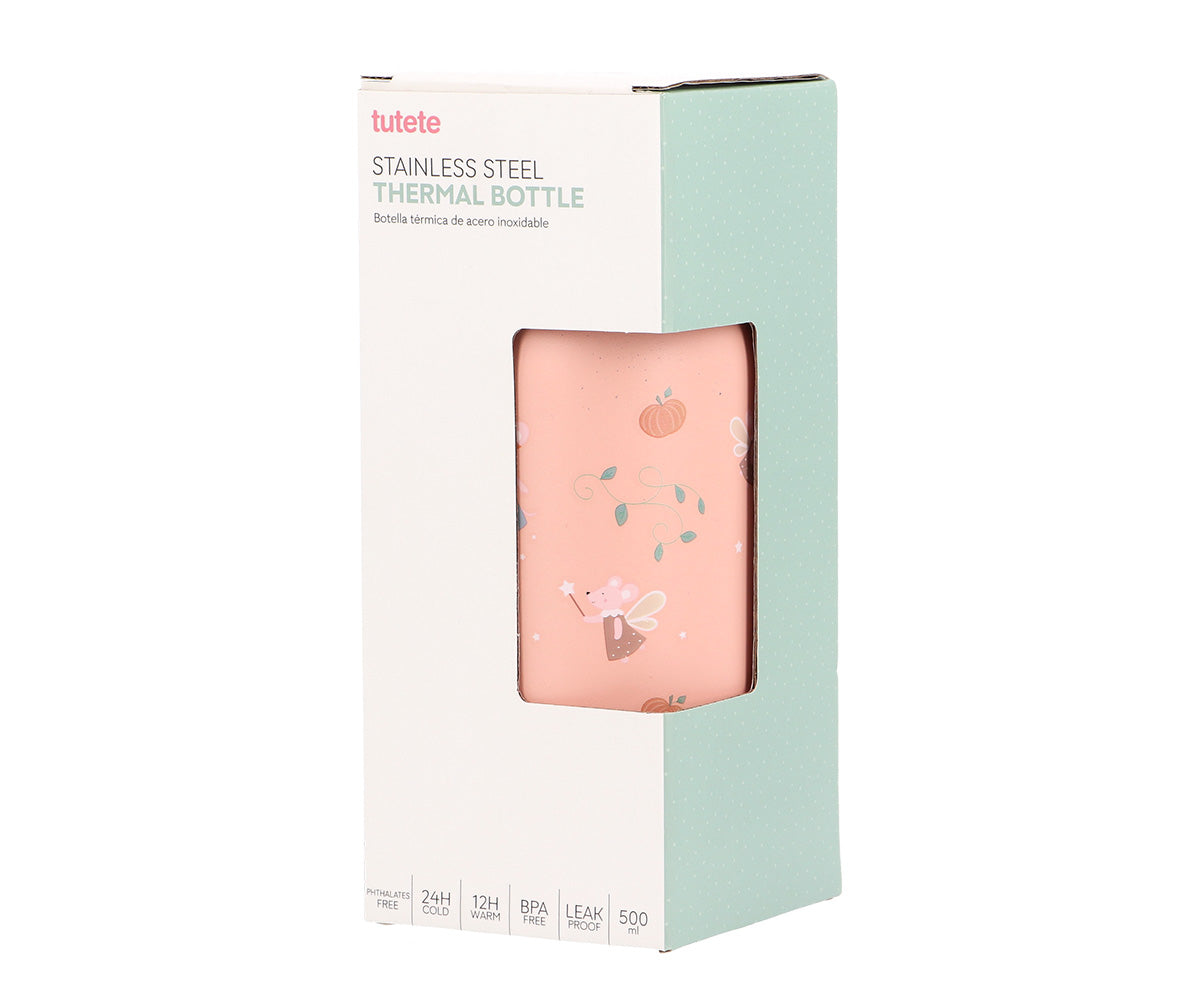 Botella térmica acero inoxidable 500ml Tutete Mouse Fairies