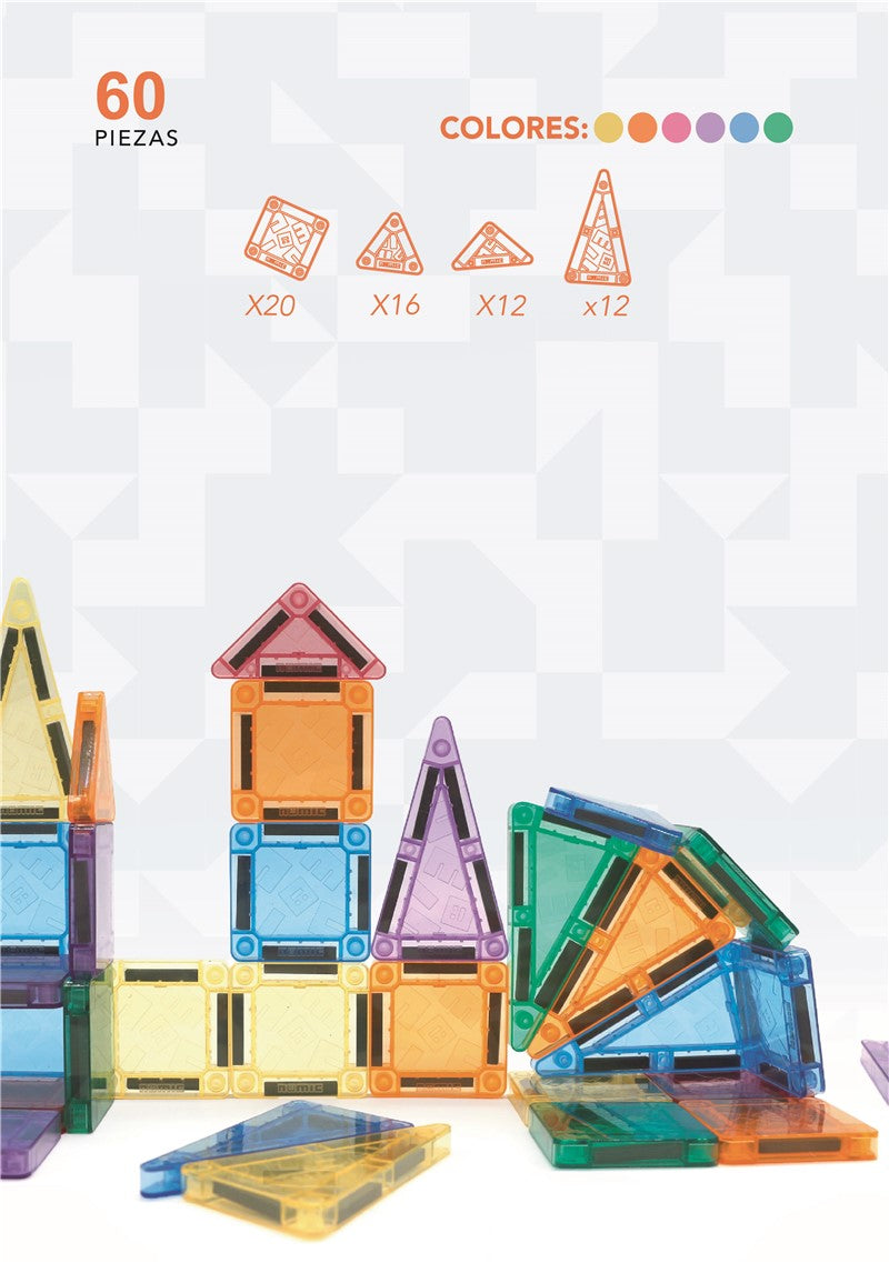 Juego construcción magnético Nomic - Clacki Mini 60 piezas