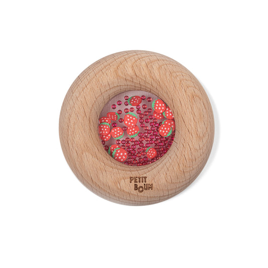 Sonajero Sensorial Donut Strawberries - PETIT BOUM