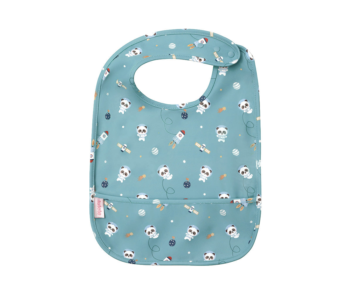 Babero impermeable Tutete Pandas in Space
