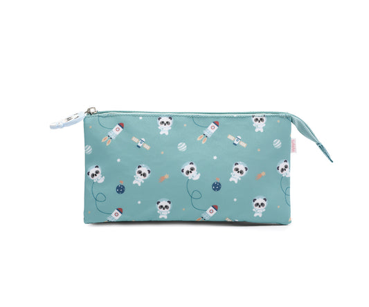 Estuche con 3 compartimentos Tutete Pandas in Space
