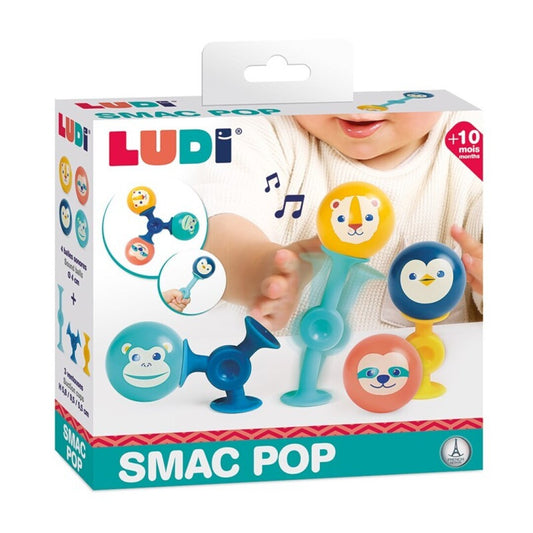 Pelotas sonajeros con ventosa Ludi - Smack Pop