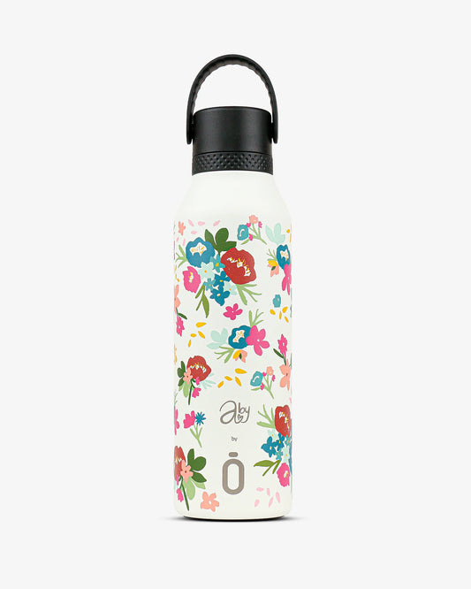 Botella térmica 600ml Runbott - Mii 60 Abigail Morales - Bouquet Cream