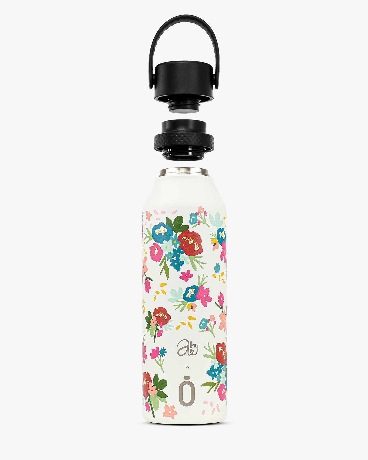 Botella térmica 600ml Runbott - Mii 60 Abigail Morales - Bouquet Cream