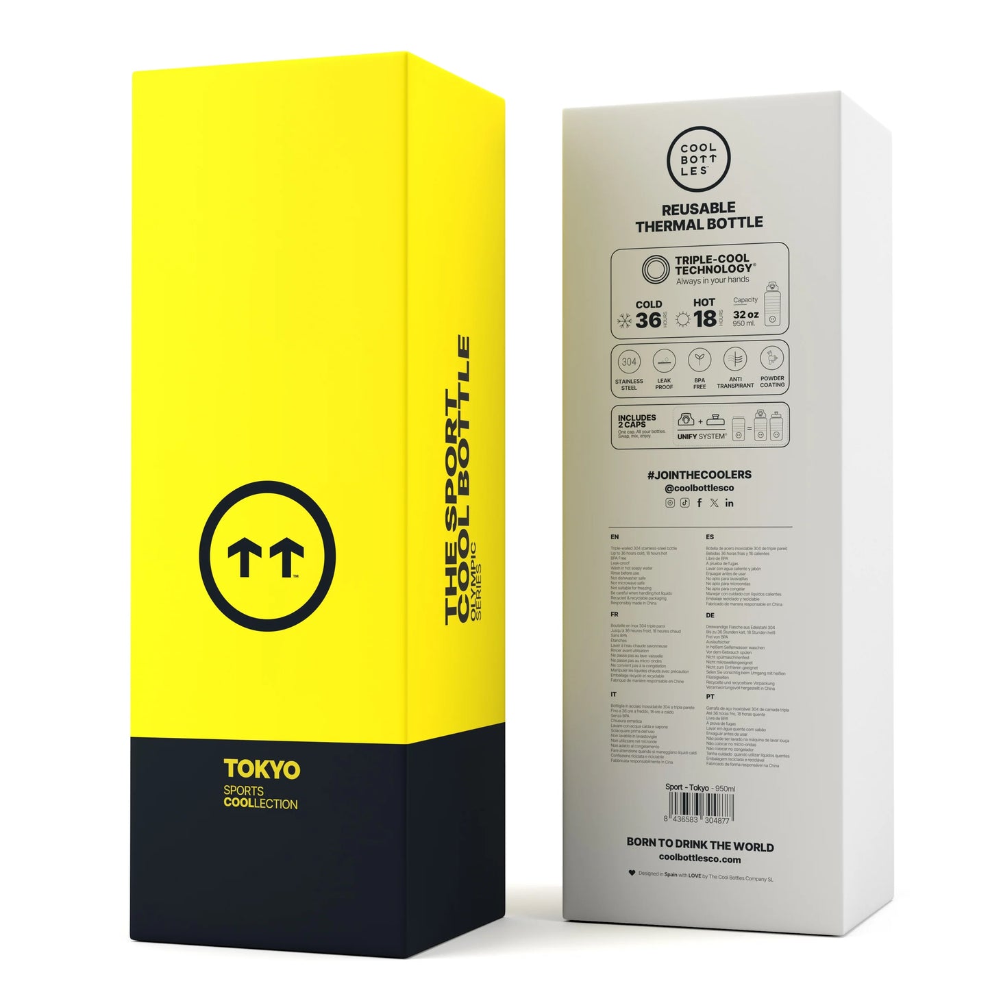 Botella térmica deportiva 950ml Cool Bottles - Tokyo