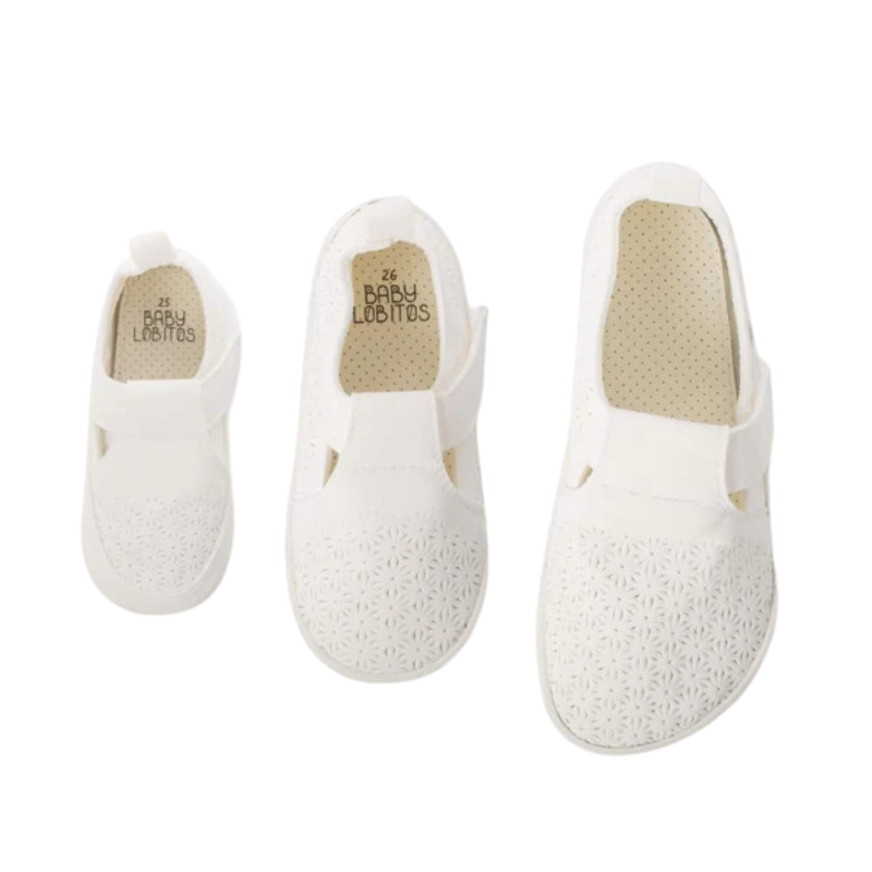 Sandalias troqueladas Baby Lobitos - White