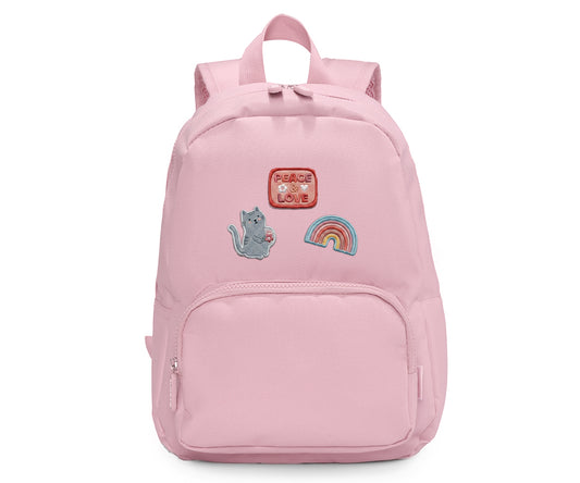 Mochila mediana Solid Pink + 6 parches autoadhesivos Fantasy - Tutete