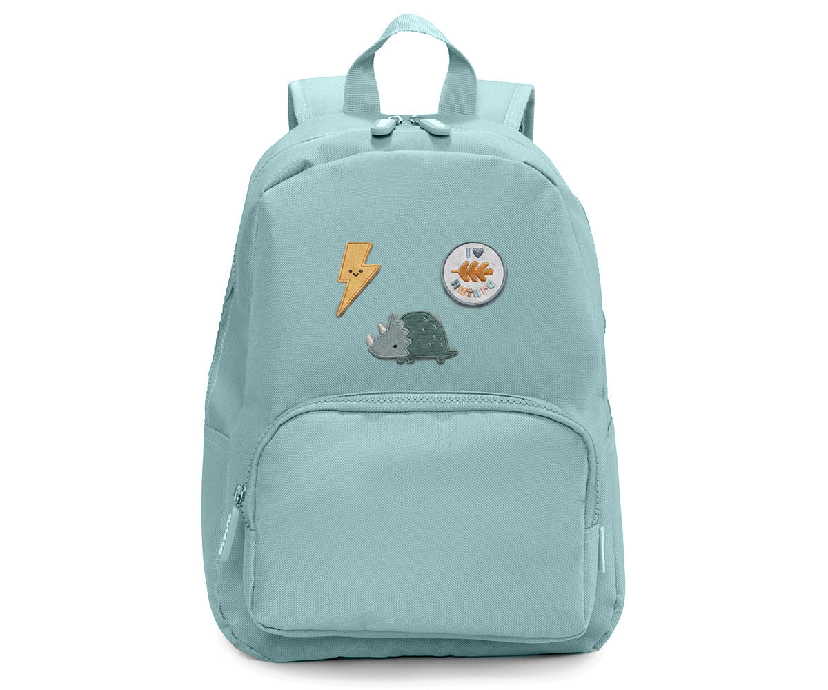Mochila mediana Solid Green + 6 parches autoadhesivos Nature - Tutete