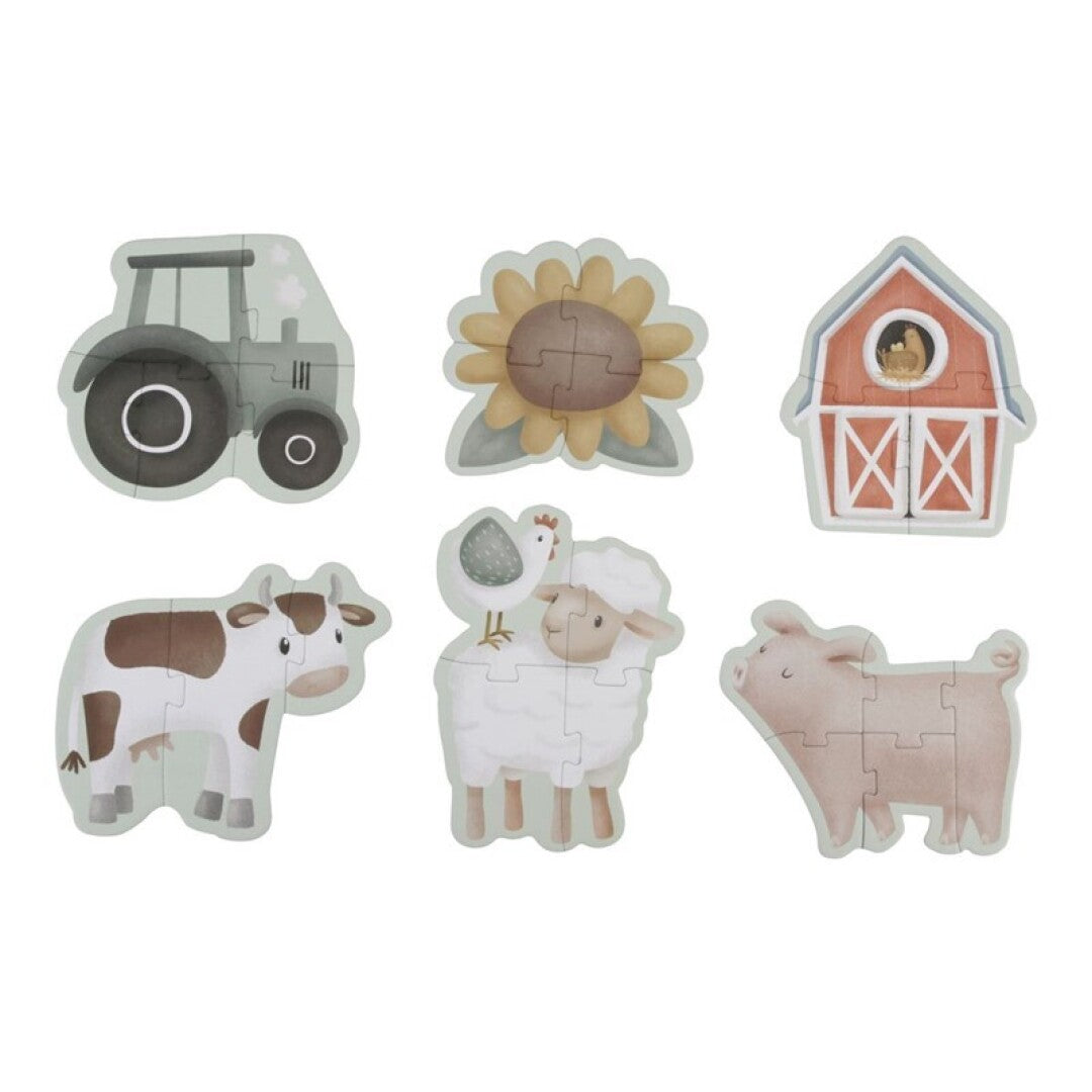 Puzzle 6 en 1 pequeña granja Little Dutch