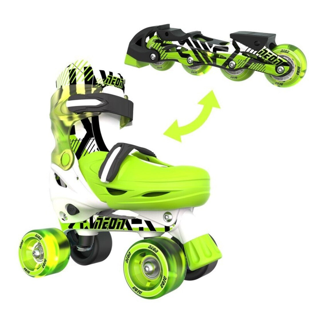 Patines Combo Neón Verde Yvolution