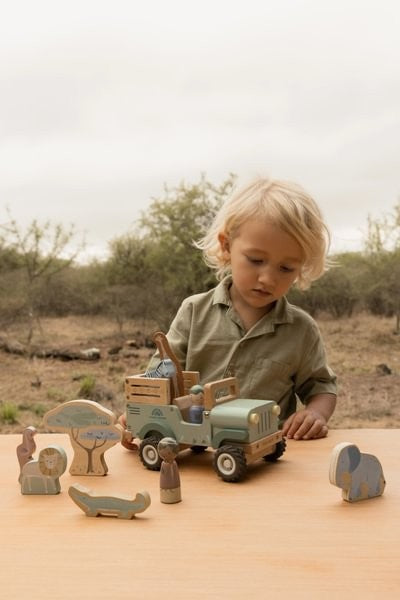 Coche safari con animales Little Dutch - Safari Friends