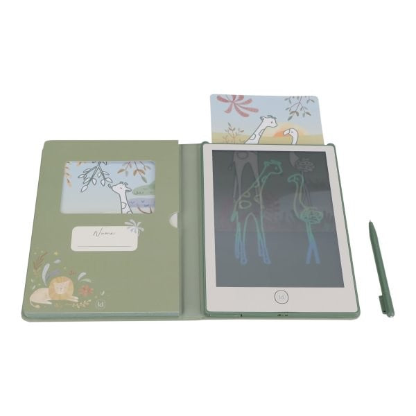 Tablet de dibujo Little Dutch - Safari Friends Verde