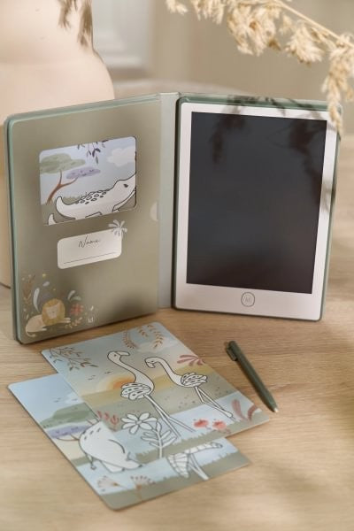 Tablet de dibujo Little Dutch - Safari Friends Verde