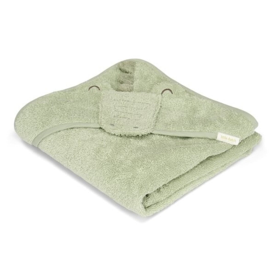 Toalla capa de baño 75x75 Little Dutch - Cocodrilo