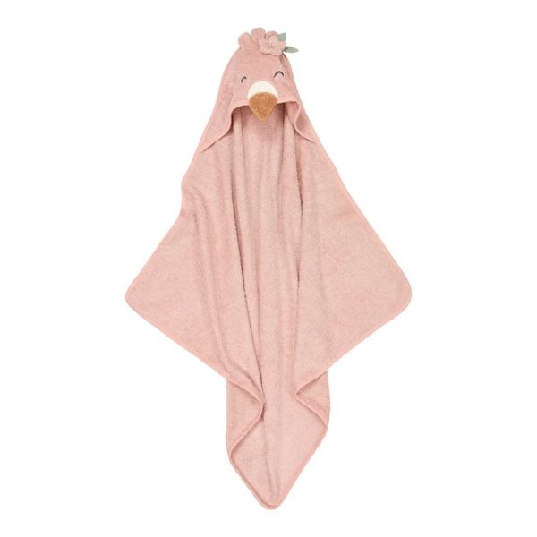 Toalla capa de baño 75x75 Little Dutch - Flamenco Rosa