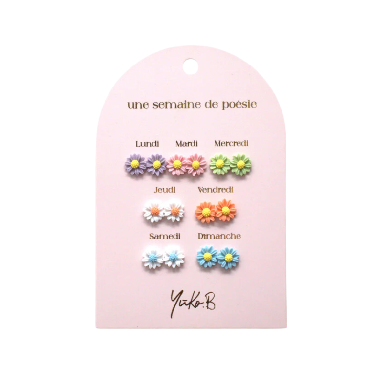 Pack de 7 Pendientes Yuko.B Flores