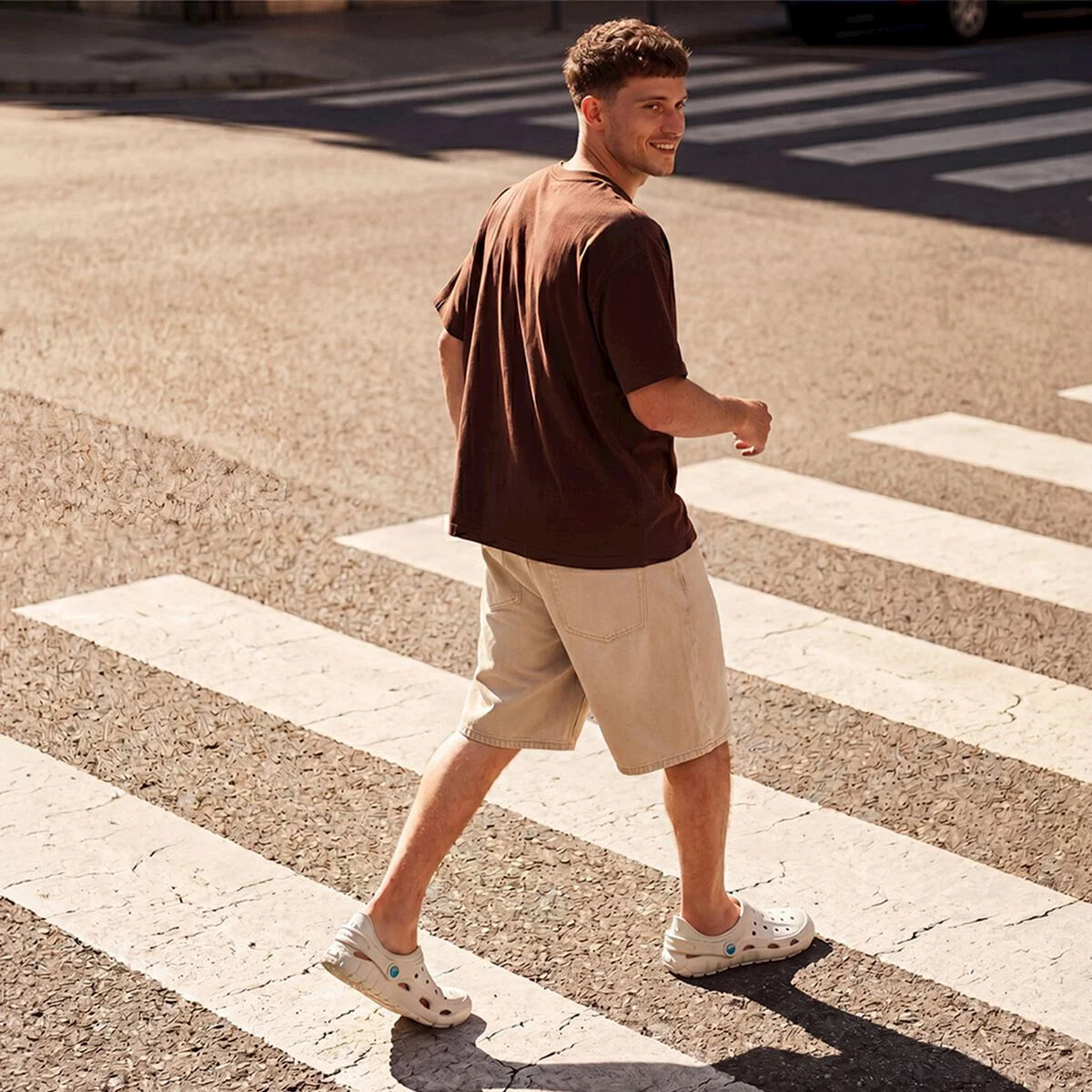 Zuecos para hombre Mustang - Free EVACARE OFF WHITE