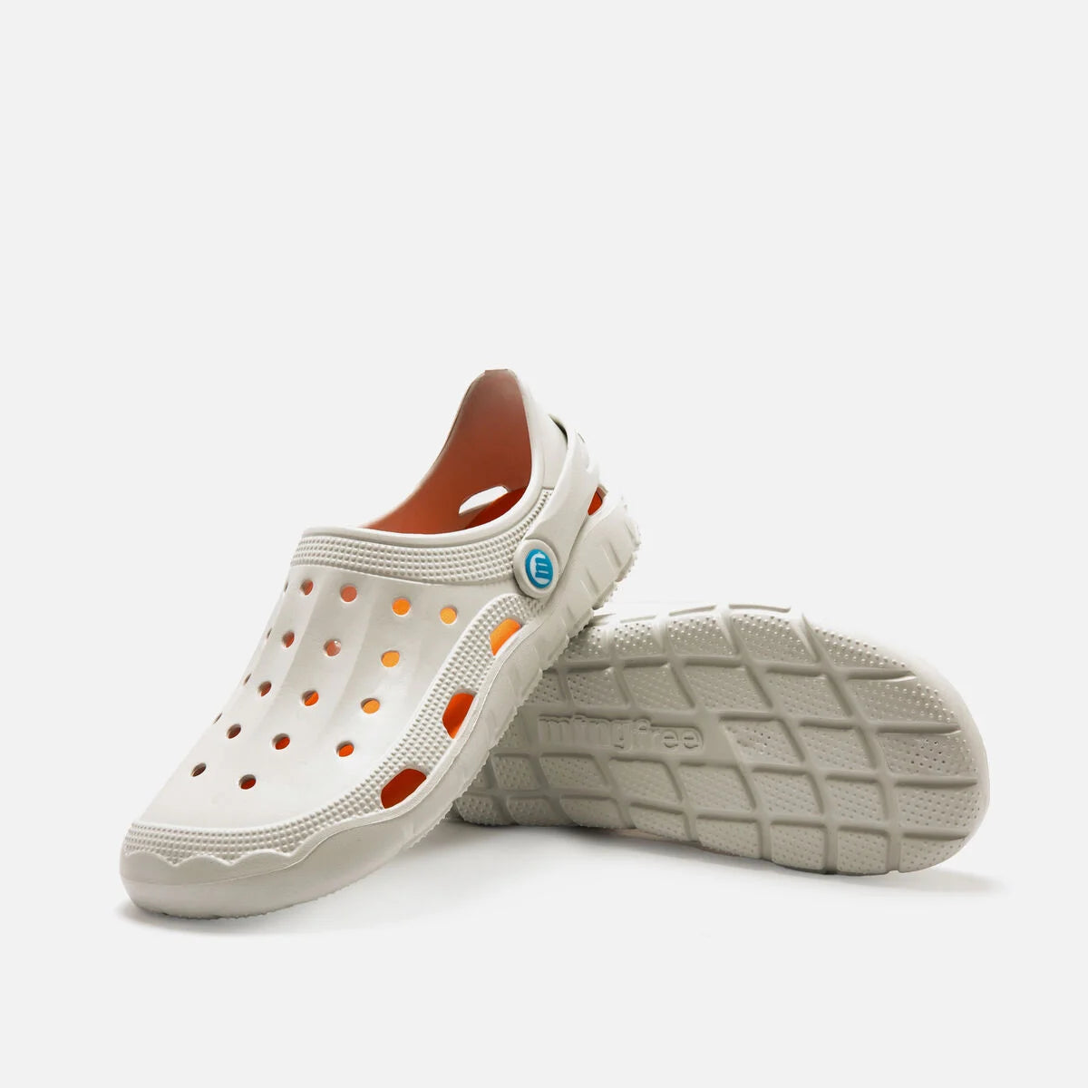 Zuecos para hombre Mustang - Free EVACARE OFF WHITE