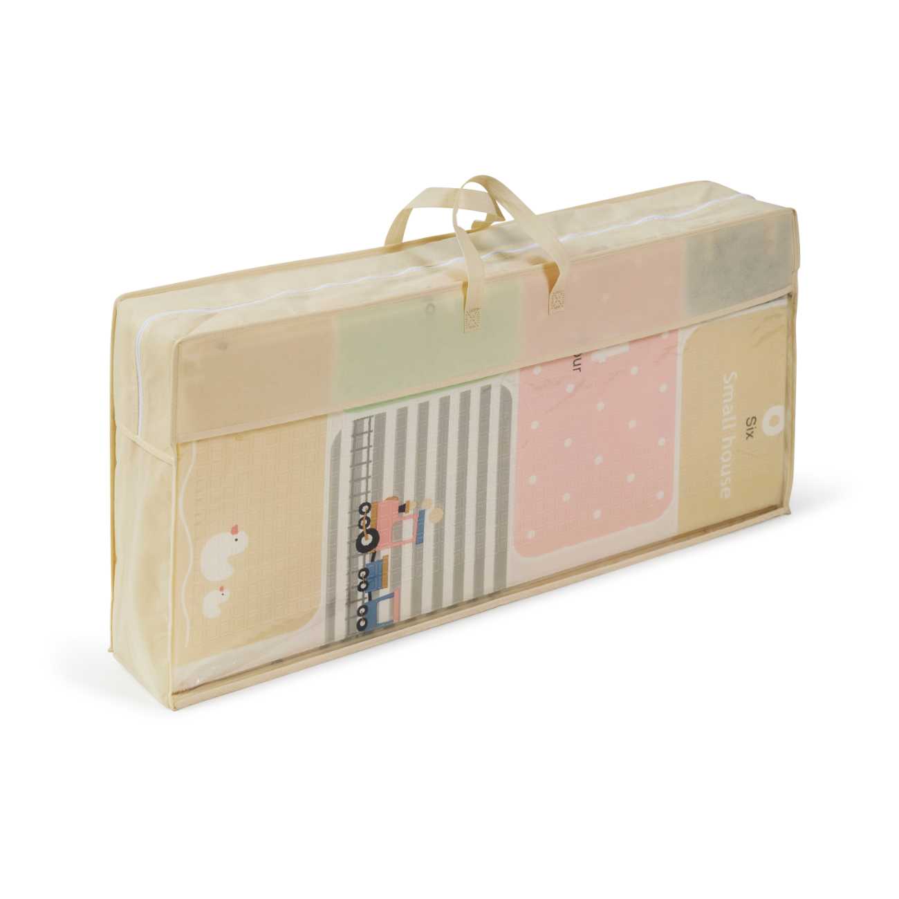 Alfombra de juegos bebé reversible 180x200x1cm MS - Trendy Animal Colores