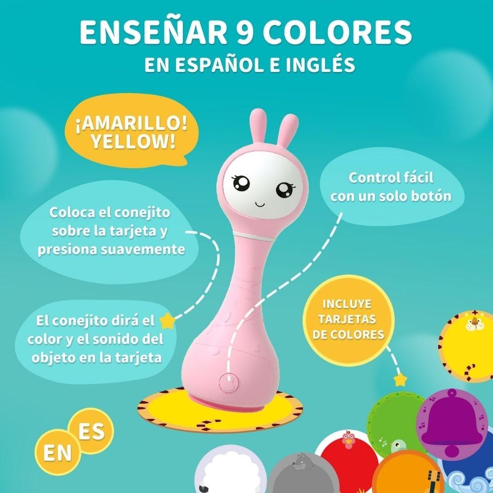 Juguete interactivo Alilo - Smarty Bunny Pink Español