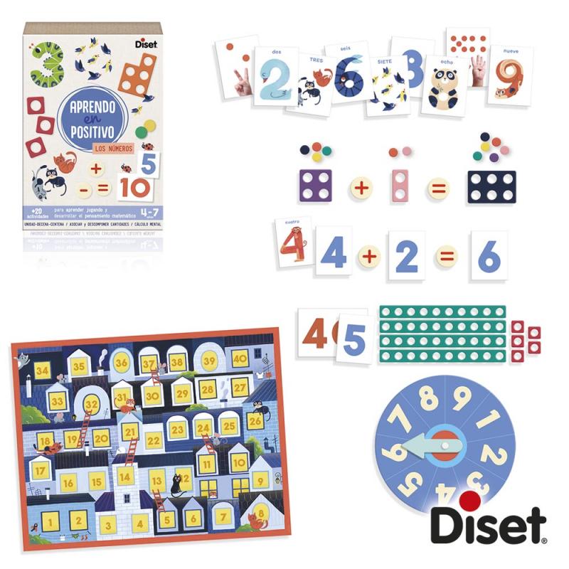 Juego Aprendo en positivo los números - Diset